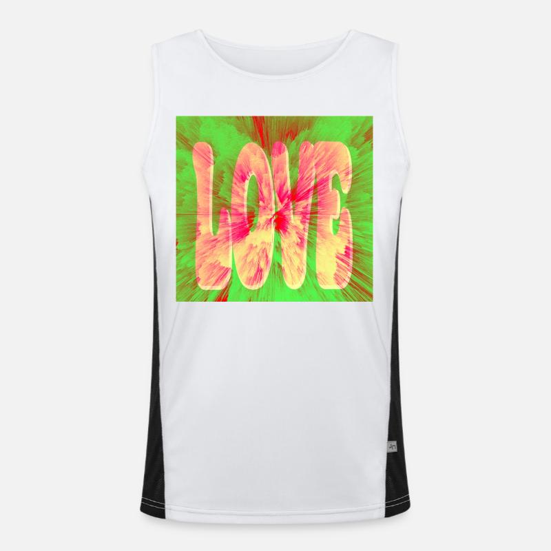 J’adore le tie dye néon Débardeur respirant contrasté Homme 