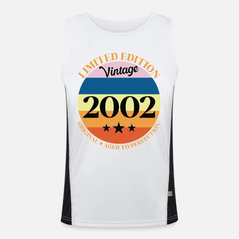 Geburtstagsgeschenk 2002 Funktionelles Kontrast-Tank Top für Männer 