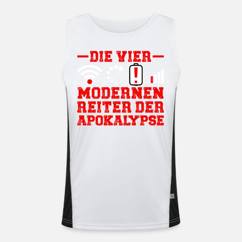 Computer DIE VIER REITER DER MODERNEN APOKALYPSE Funktionelles Kontrast-Tank Top für Männer 