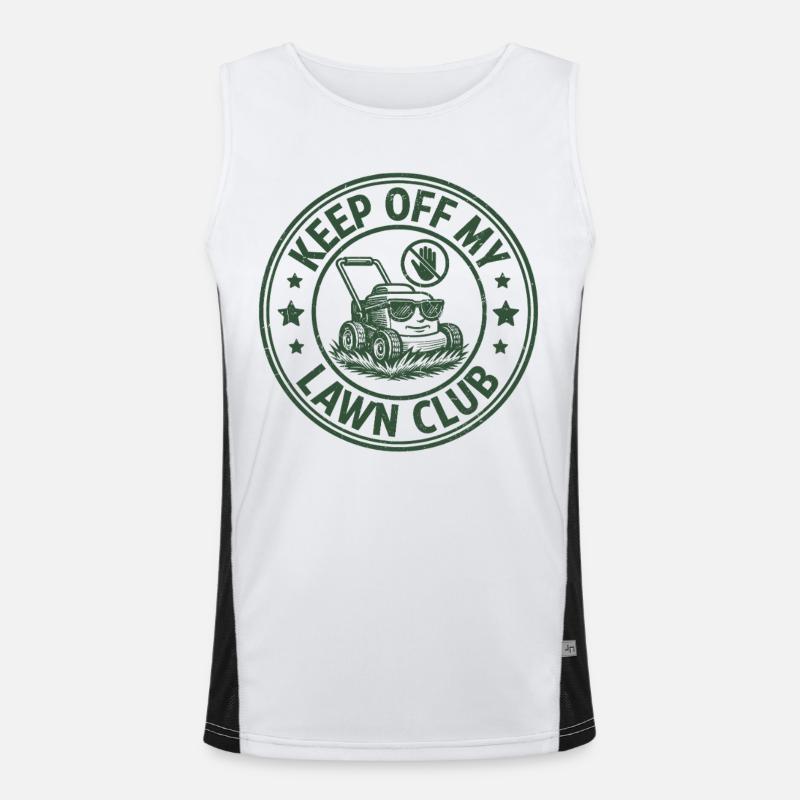 Keep Off My Lawn Club Funktionelles Kontrast-Tank Top für Männer 