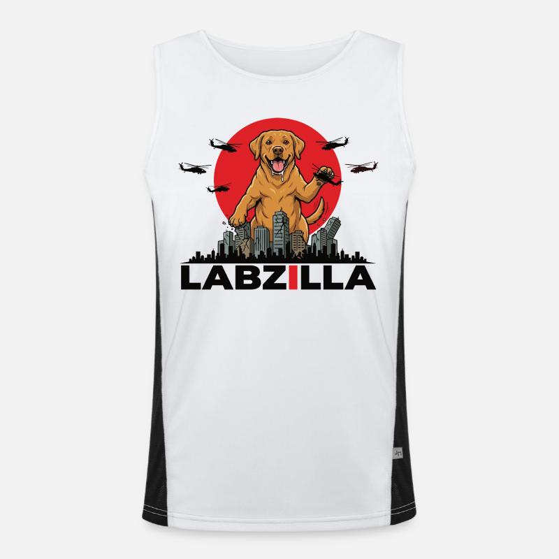 Labzilla – Le chien géant ultime Débardeur respirant contrasté Homme 