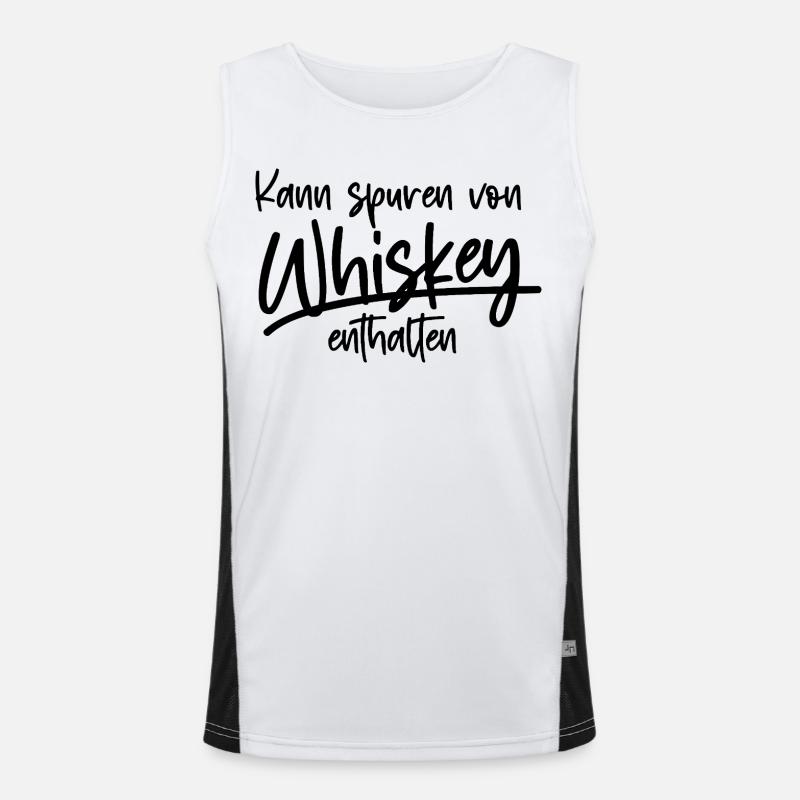 Whiskey Funktionelles Kontrast-Tank Top für Männer 