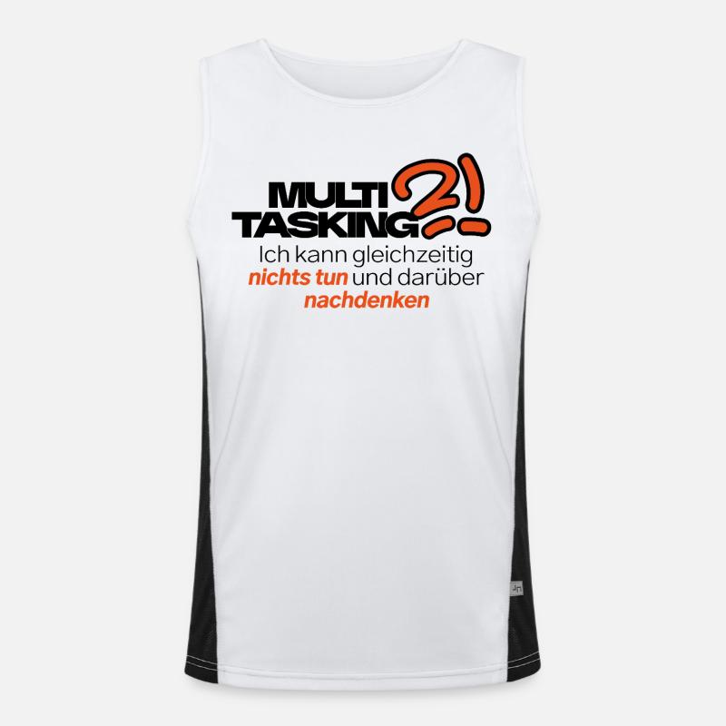 Multitasking mit Stil Funktionelles Kontrast-Tank Top für Männer 