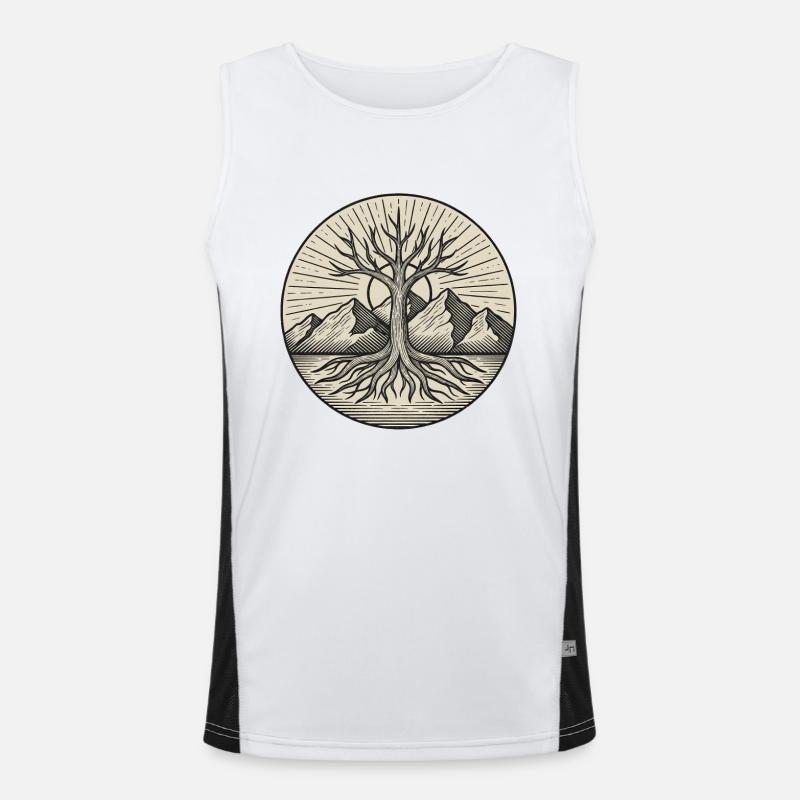 Tree of Life Men's Functional Contrast Tank Top 