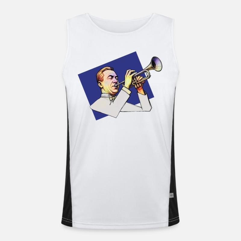 TROMPETER #2 – Klang & Bild Funktionelles Kontrast-Tank Top für Männer 