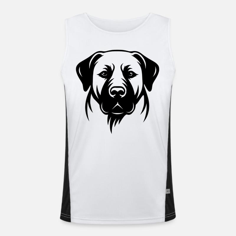 Kangal Anatolischer Schäferhund Funktionelles Kontrast-Tank Top für Männer 