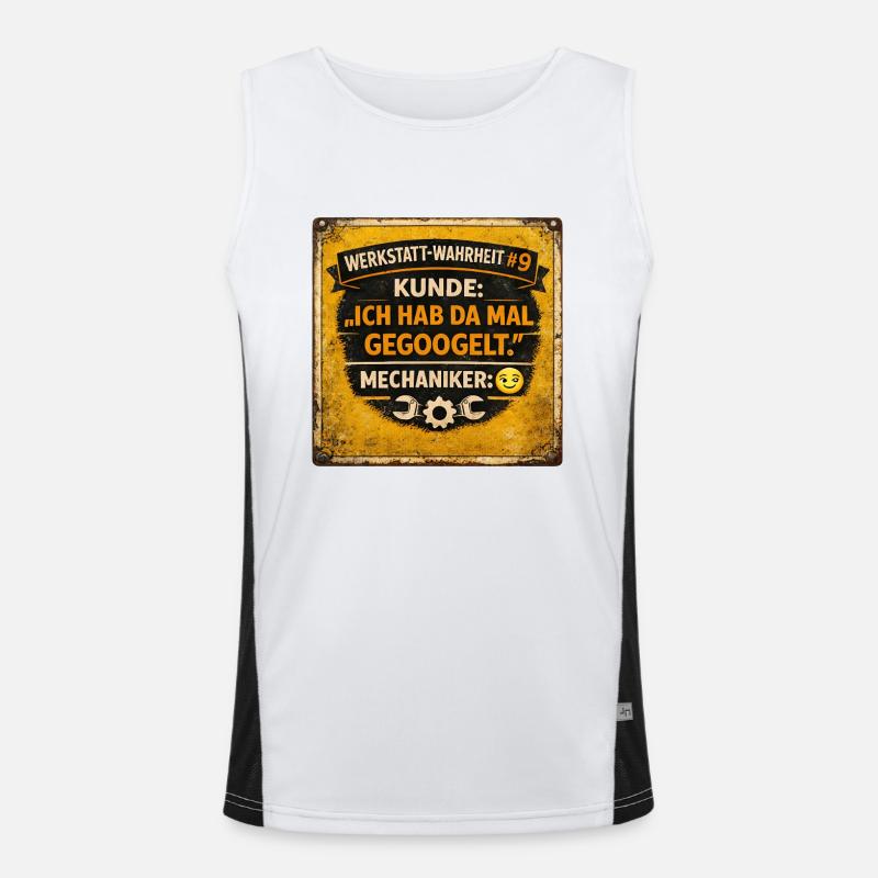 Workshop Truth #1: "I googled it" Men's Functional Contrast Tank Top 