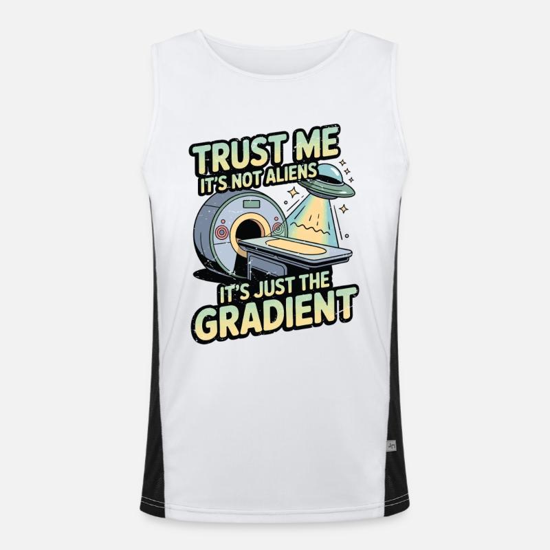 Technicien IRM, croyez-moi, ce n’est pas un radiologue extraterrestre. Débardeur respirant contrasté Homme 