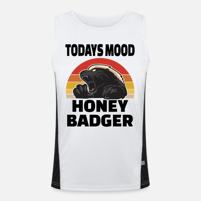 Honey Badger Todays Mood Men's Functional Contrast Tank Top 