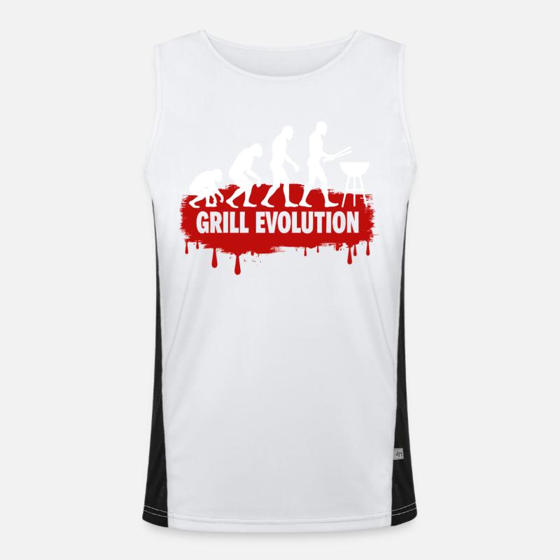 Grill Evolution : Drôle de Grill Master Dicton Débardeur respirant contrasté Homme 