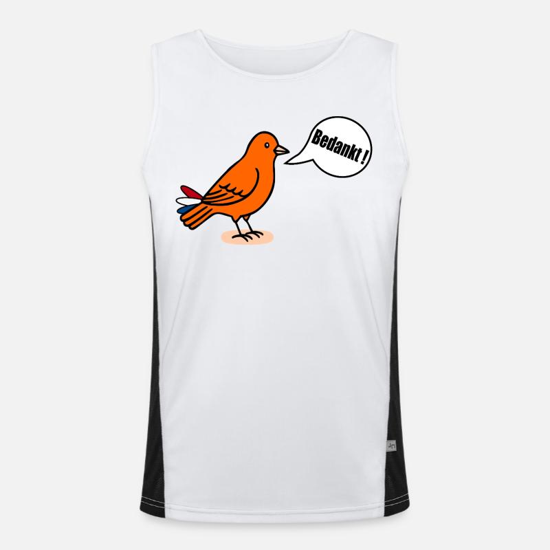 Vielen Dank Funktionelles Kontrast-Tank Top für Männer 