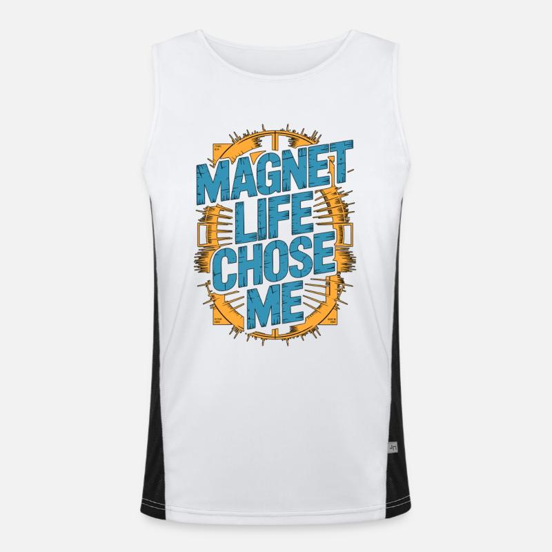 MRI Tech Magnet Life Chose Me Radiologist Rad Tech Funktionelles Kontrast-Tank Top für Männer 