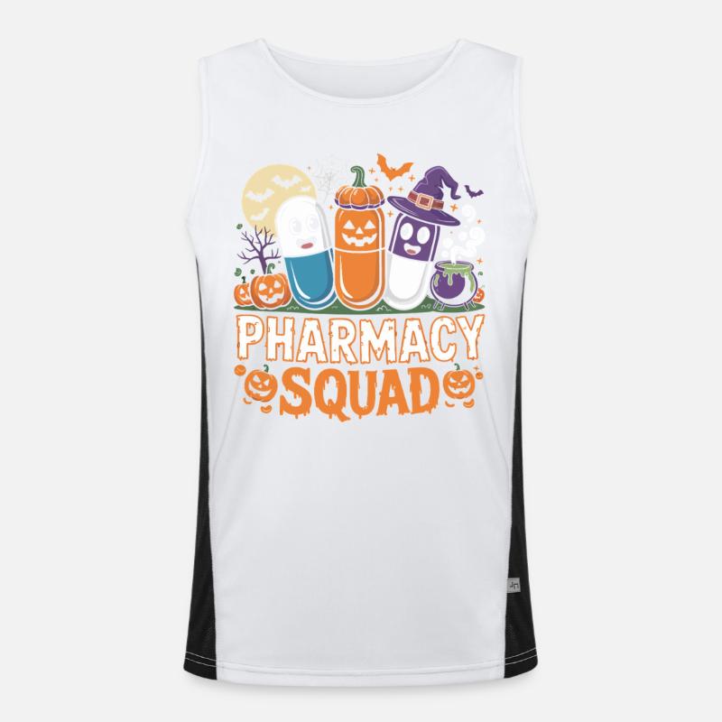 Pharma Squad Halloween Kollektion Funktionelles Kontrast-Tank Top für Männer 