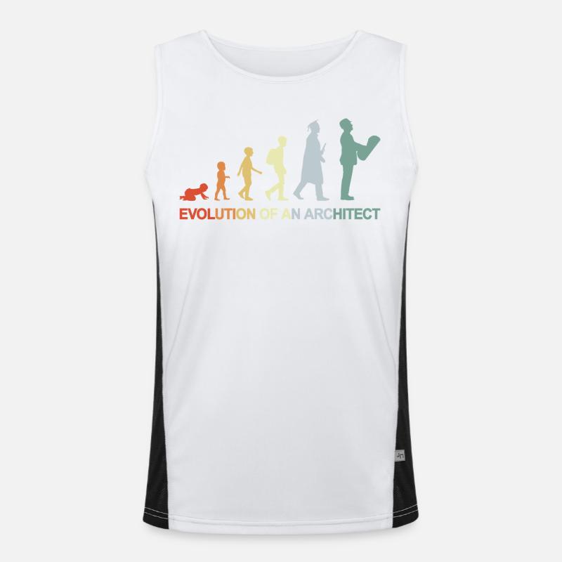 Die Entwicklung eines Architekten Funktionelles Kontrast-Tank Top für Männer 