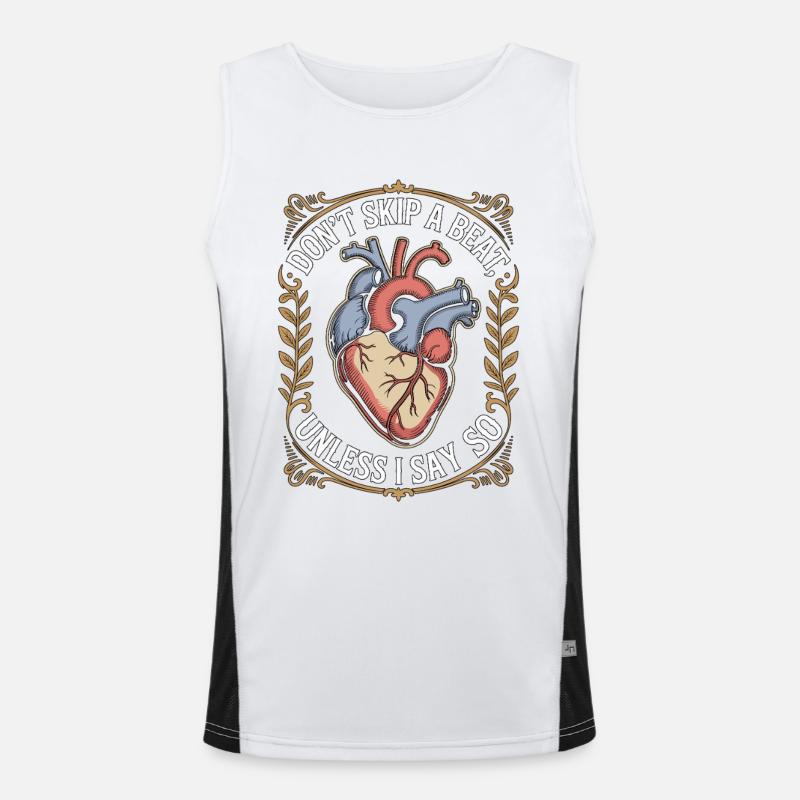 Cardiac Tech Don't Skip A Beat Unless Cath Lab Funktionelles Kontrast-Tank Top für Männer 
