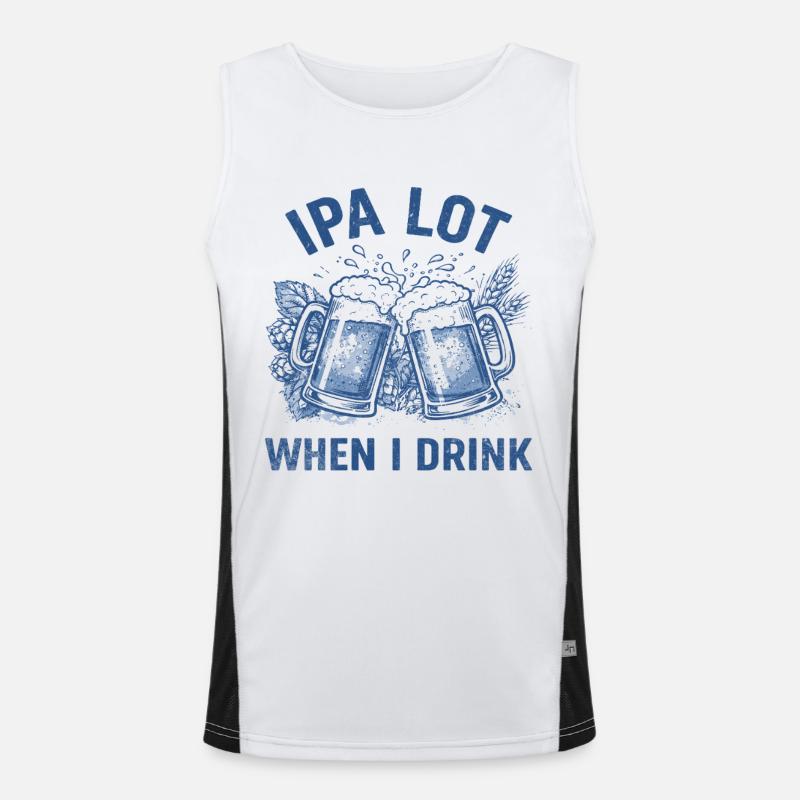 IPA Lot: When I Drink Men's Functional Contrast Tank Top 