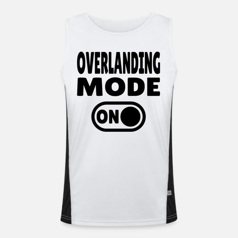 Overlanding Mode ON – Schalter auf Abenteuer Funktionelles Kontrast-Tank Top für Männer 