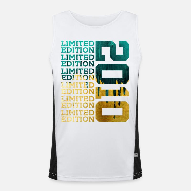 ÉDITION LIMITÉE 2010 16 ANS 16E ANNIVERSAIRE Débardeur respirant contrasté Homme 