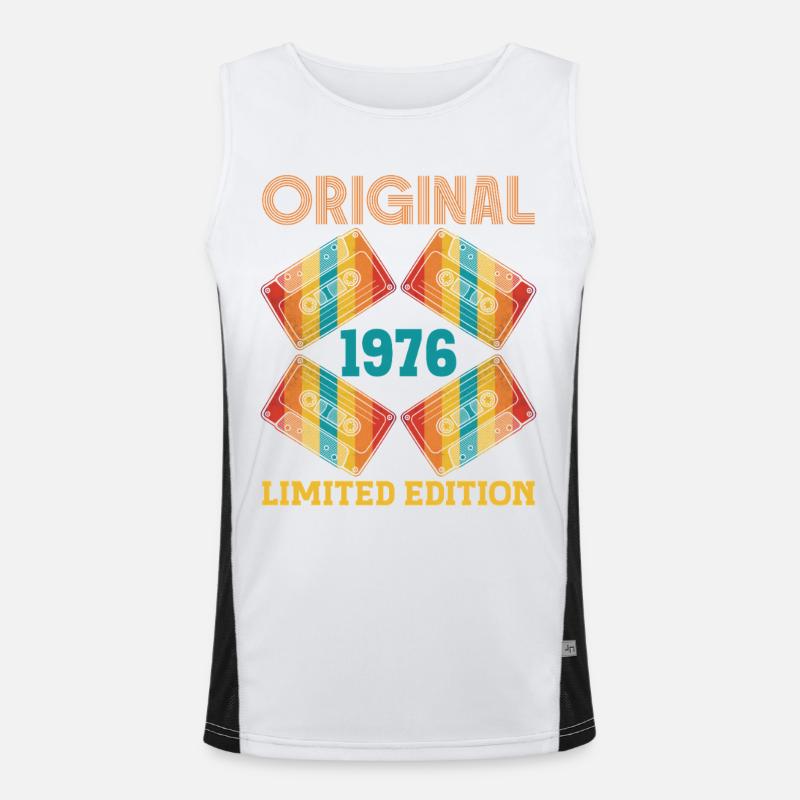 Original 50e Anniversaire 50 ans 1976 Cadeau Tee Débardeur respirant contrasté Homme 