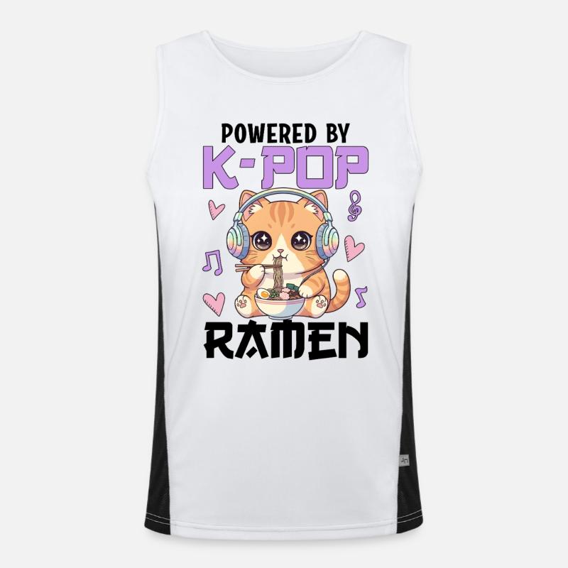 Propulsé par des ramen K-Pop Débardeur respirant contrasté Homme 