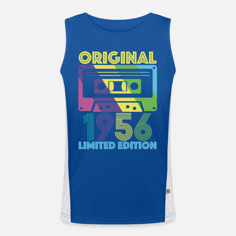 Originalkassette von 1956 70th Anniversary 70 Year Tee Funktionelles Kontrast-Tank Top für Männer 