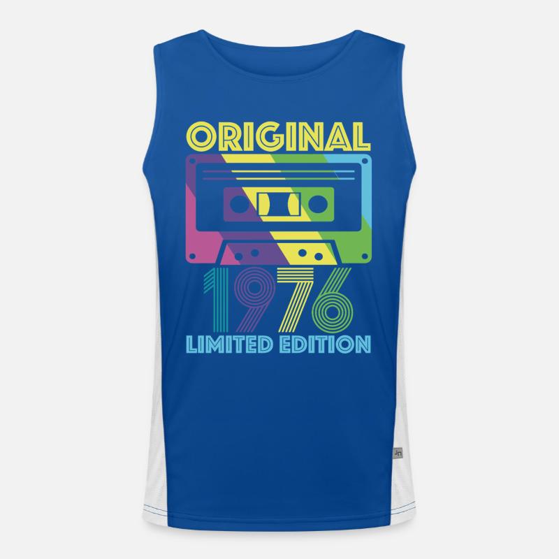 Originalkassette von 1976 50th Anniversary 50 Year Tee Funktionelles Kontrast-Tank Top für Männer 