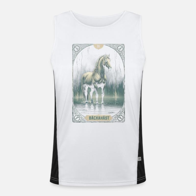 Bäckahäst Mythological Creatures Men's Functional Contrast Tank Top 