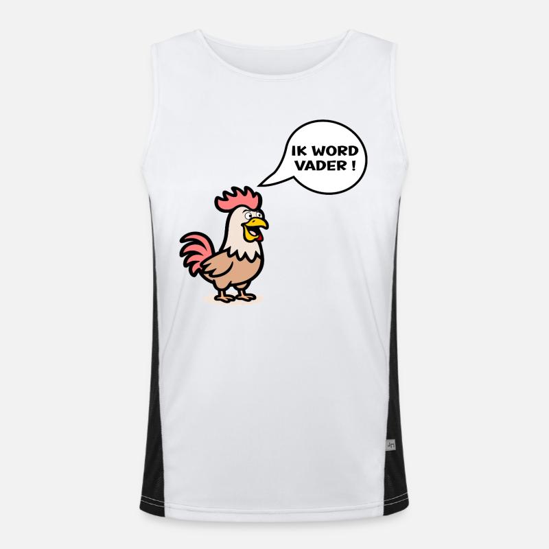 I'm going to be a father Men's Functional Contrast Tank Top 