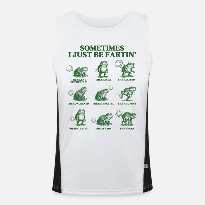 Manchmal bin ich einfach Funktionelles Kontrast-Tank Top für Männer 