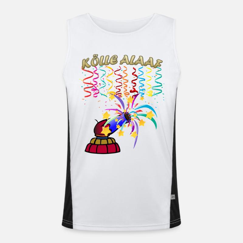 Cologne Alaaf Fireworks Men's Functional Contrast Tank Top 