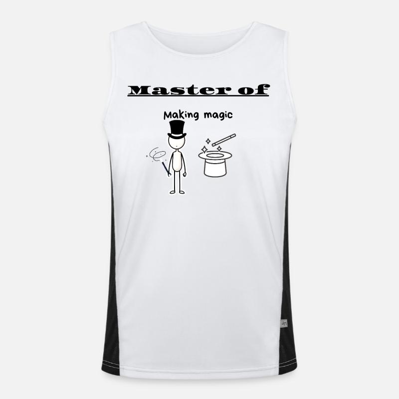 Master of Making magic Men's Functional Contrast Tank Top 