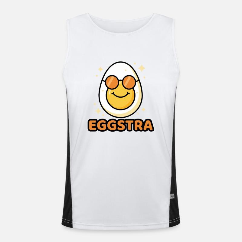 EGGSTRA Chill Mode Ei mit Sonnenbrille Ostern  Funktionelles Kontrast-Tank Top für Männer 