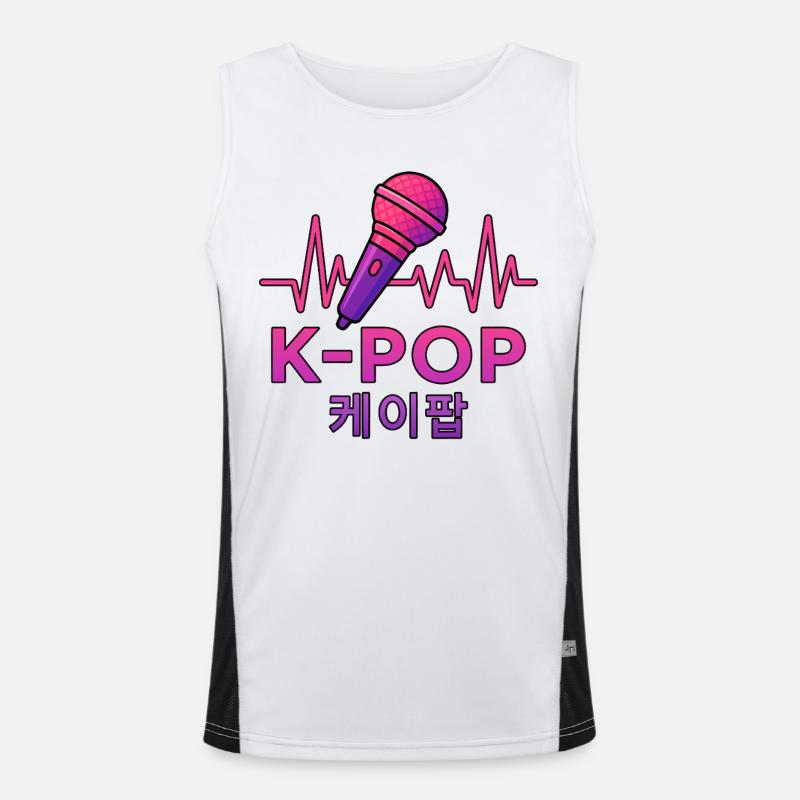 K Pop Coréen Débardeur respirant contrasté Homme 