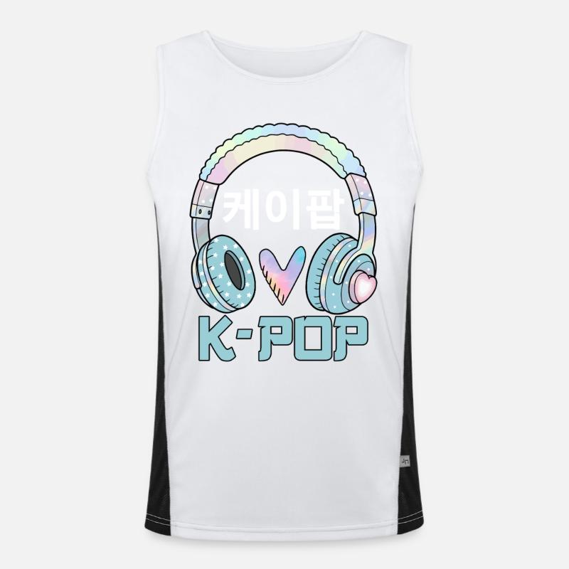 K Pop 케이팝 Funktionelles Kontrast-Tank Top für Männer 