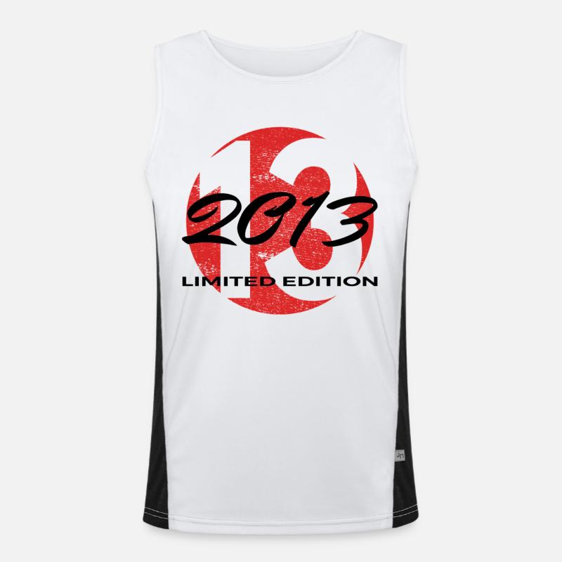 13. Geburtstag 2013 Jungen und Mädchen Geschenk Funktionelles Kontrast-Tank Top für Männer 