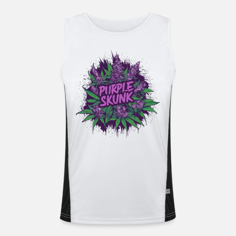 Mouffette Pourpre Débardeur respirant contrasté Homme 