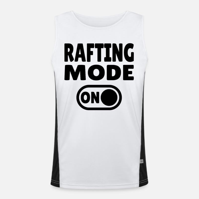 Rafting Mode ON – Whitewater in a rubber dinghy Men's Functional Contrast Tank Top 