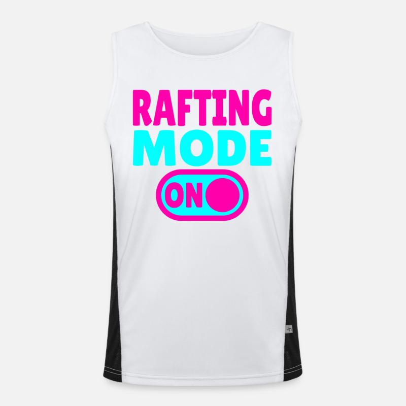 Rafting Mode ON – Whitewater in a rubber dinghy Men's Functional Contrast Tank Top 