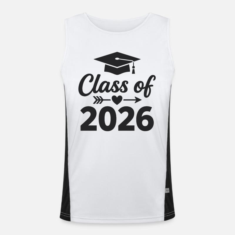 CLASS OF 2026 Graduates Graduation Studies Men's Functional Contrast Tank Top 