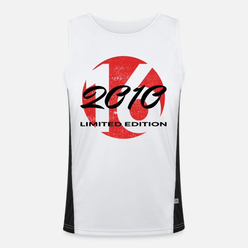 16. Geburtstag 2010 Jungen und Mädchen Geschenk Funktionelles Kontrast-Tank Top für Männer 
