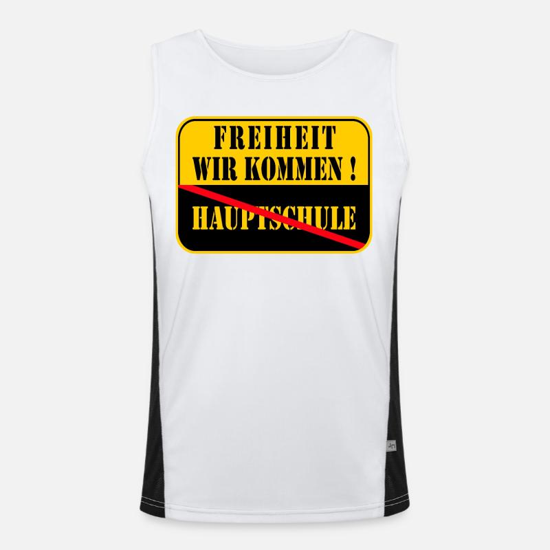 Abschluss Hauptschule 2026 Funktionelles Kontrast-Tank Top für Männer 