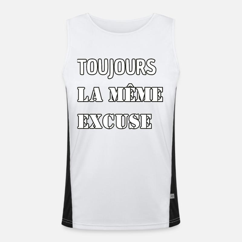 Always the same excuse. Men's Functional Contrast Tank Top 