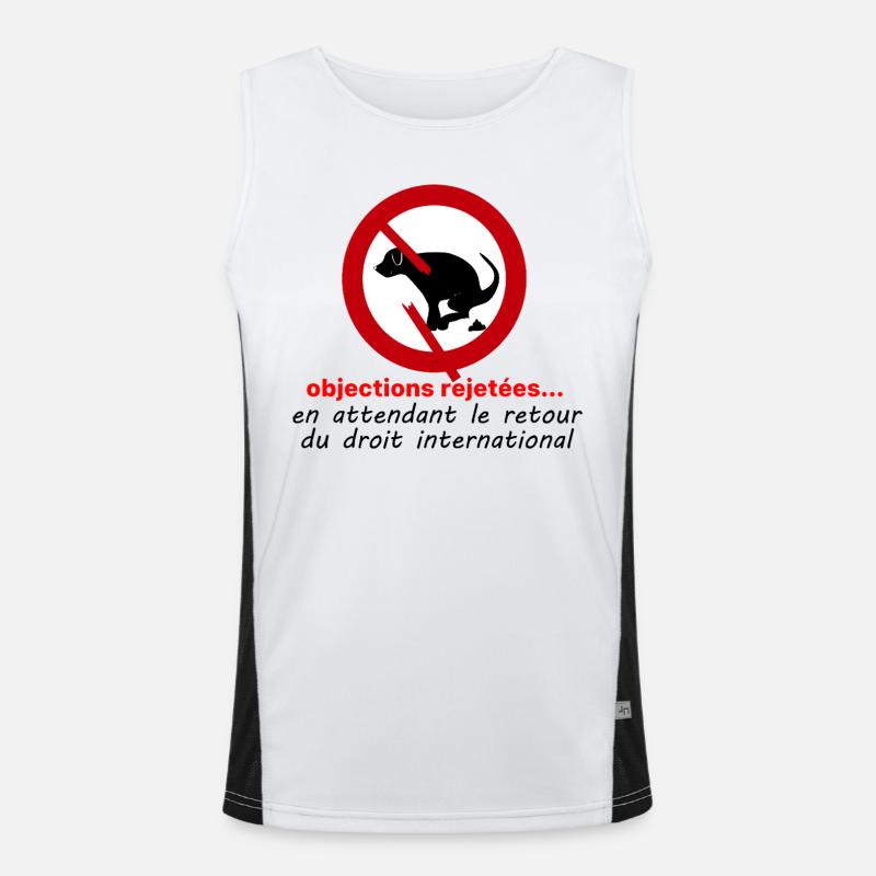 Objections_rejetees Débardeur respirant contrasté Homme 