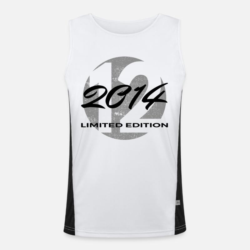12. Geburtstag 2014 Jungen und Mädchen Geschenk Funktionelles Kontrast-Tank Top für Männer 