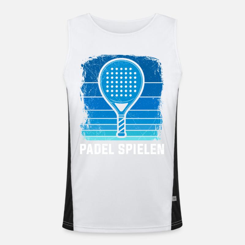 PADEL PLAY Padel Racket Sport Drôle Débardeur respirant contrasté Homme 