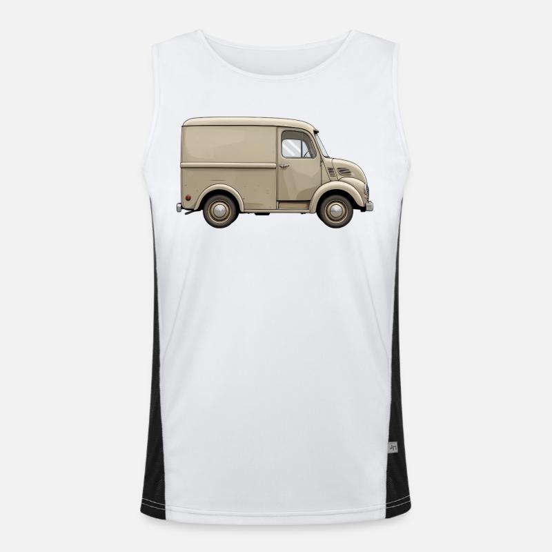 Charmant de camionnette vintage Débardeur respirant contrasté Homme 