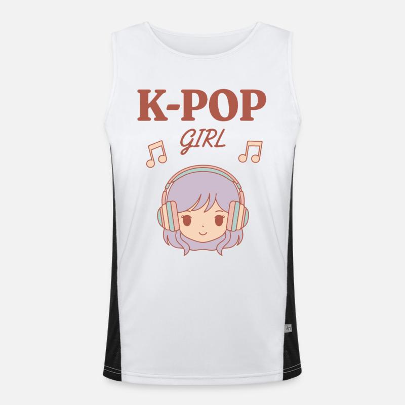 Fille de K-Pop Musique coréenne Fans mignons de Kpop en Corée Débardeur respirant contrasté Homme 