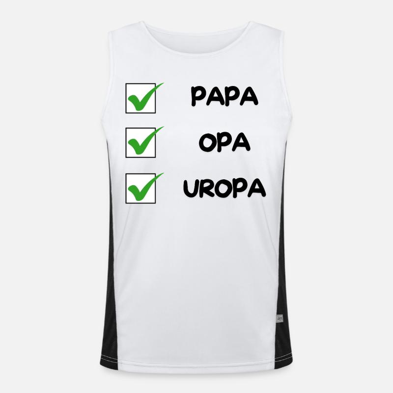 UROPA Checklist Men's Functional Contrast Tank Top 