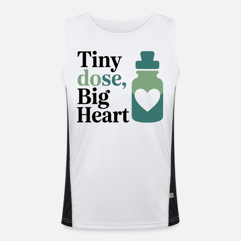Homeopathy Tiny Dose Big Heart Professional Gear  Men's Functional Contrast Tank Top 
