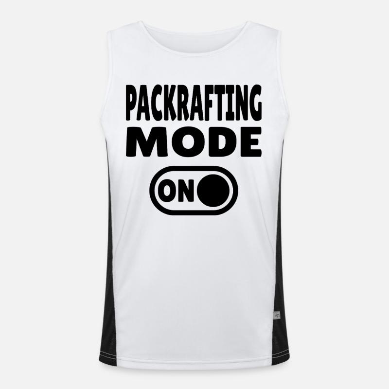 Packrafting Mode ON – Adventure on land and water Men's Functional Contrast Tank Top 